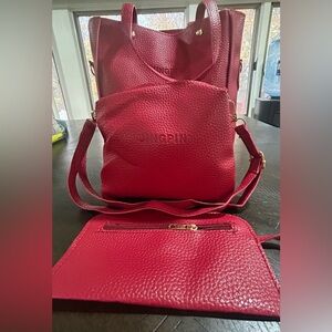 Red Women's Bag set